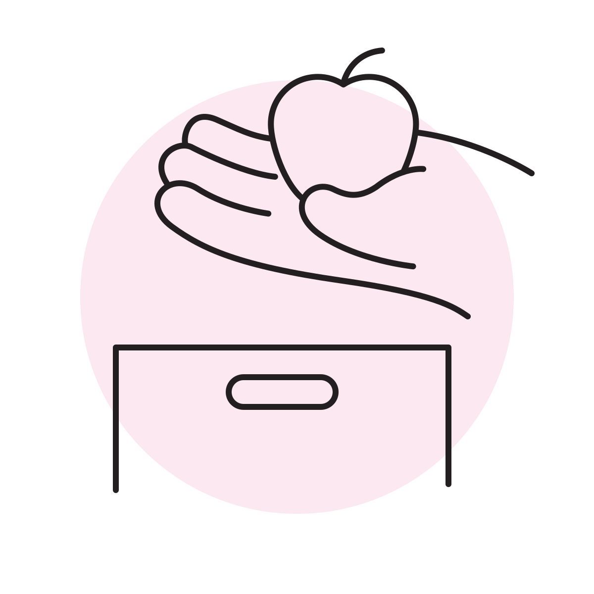 handsy style prepositions over icon