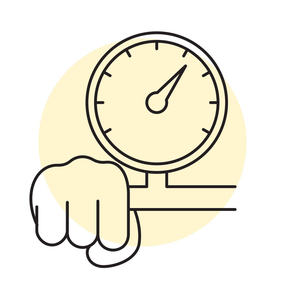 handsy style pressure icon
