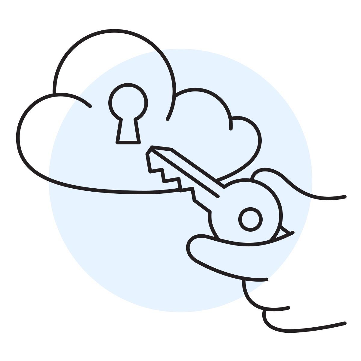handsy style privater cloud speicher icon