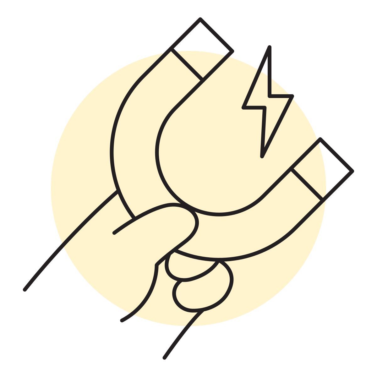 handsy style magnetic icon