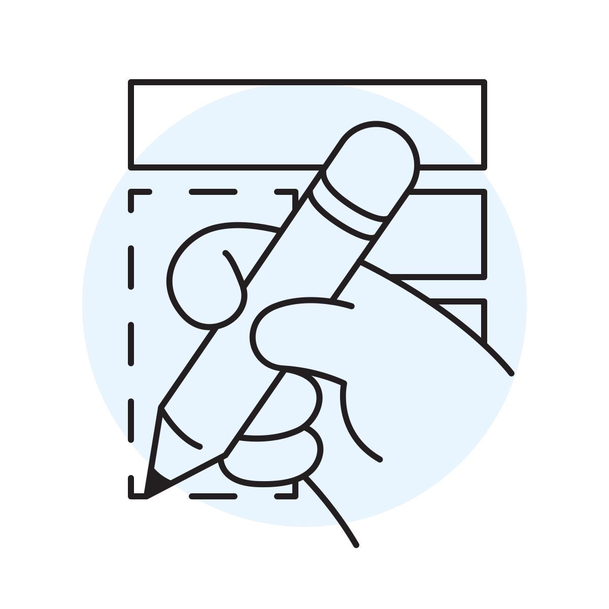 handsy style prototype icon