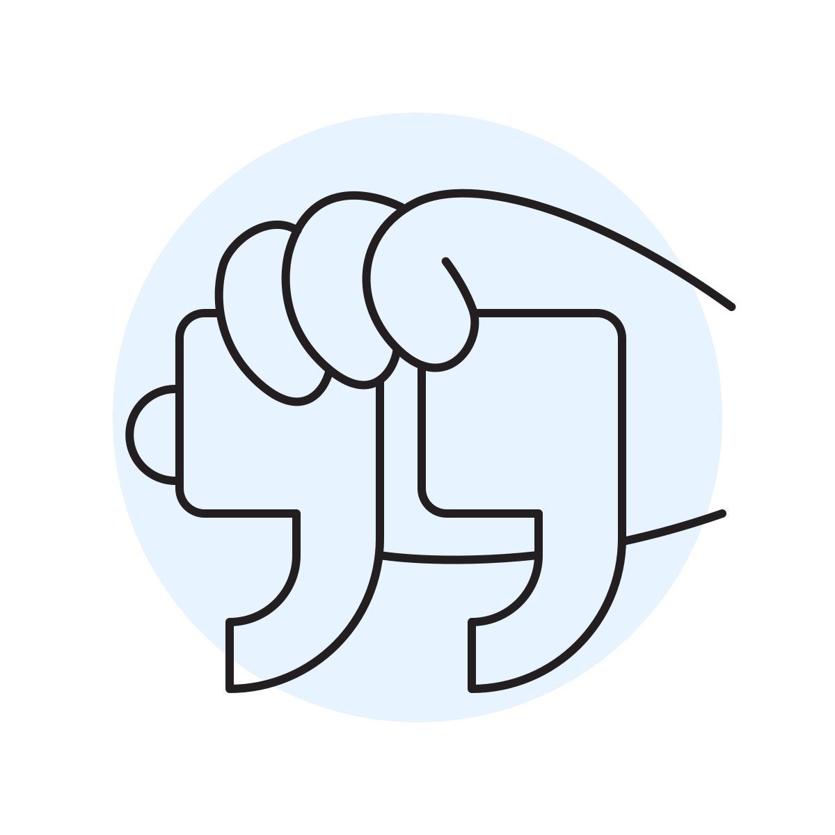 handsy style aspas direitas icon