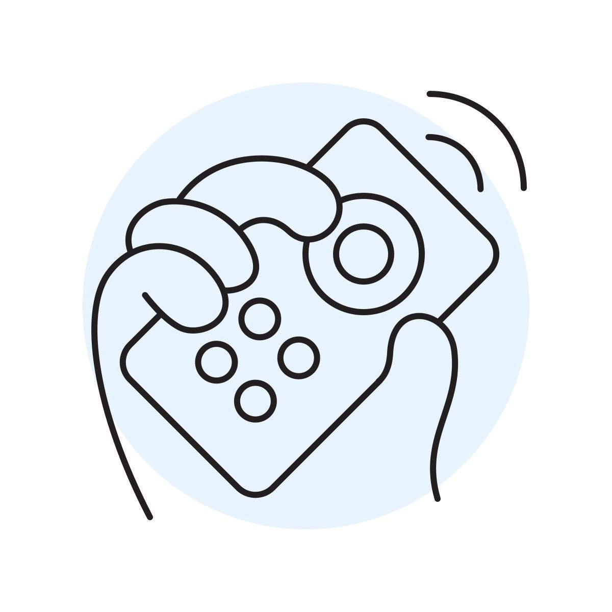 handsy style remote control icon