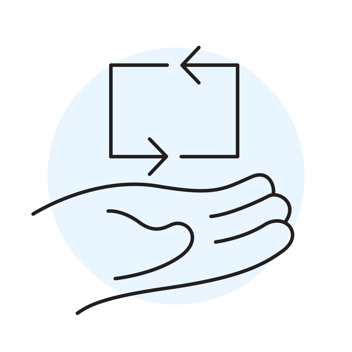 handsy style repeat icon