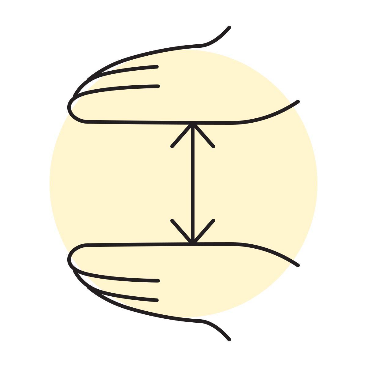 handsy style resize vertical icon