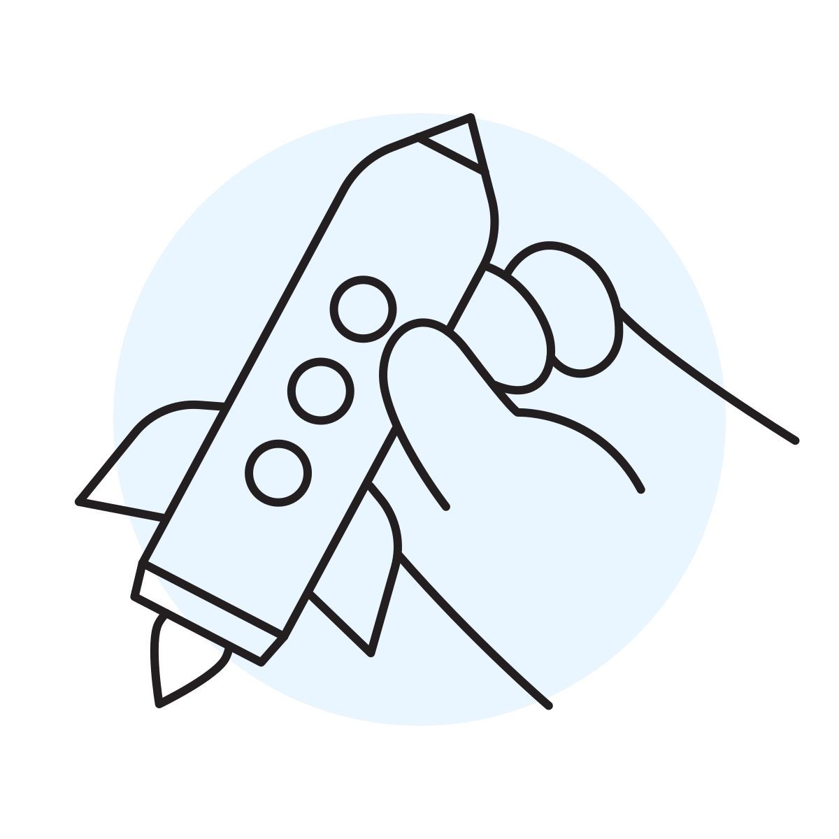 handsy style fusée icon