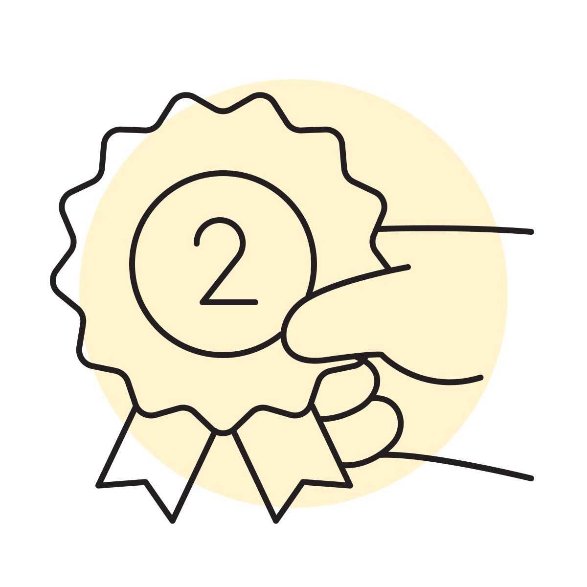 handsy style nastro del secondo posto icon