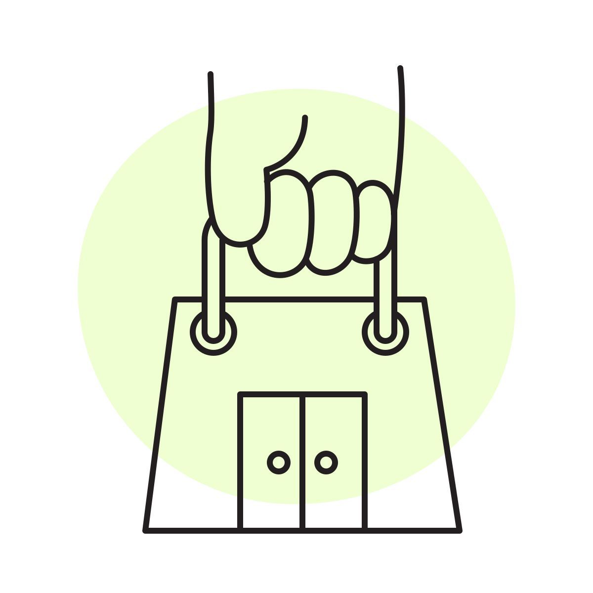 handsy style einkaufszentrum icon