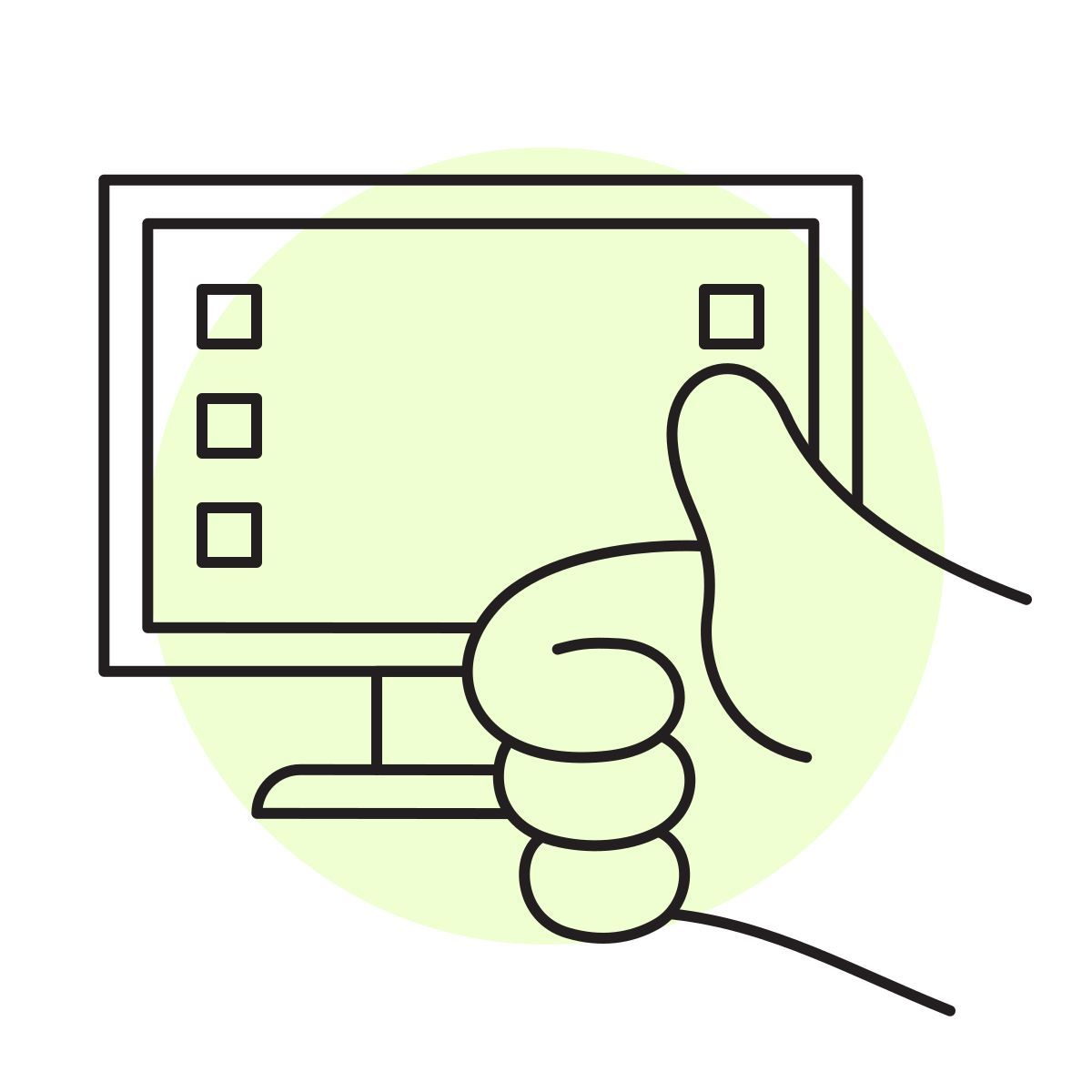 handsy style mostrar fotogramas icon