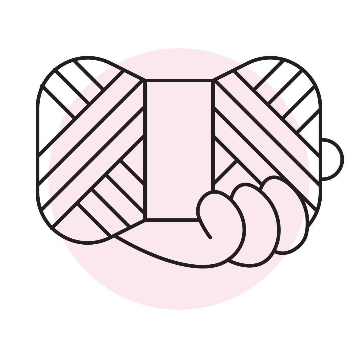 handsy style écheveau de fil icon