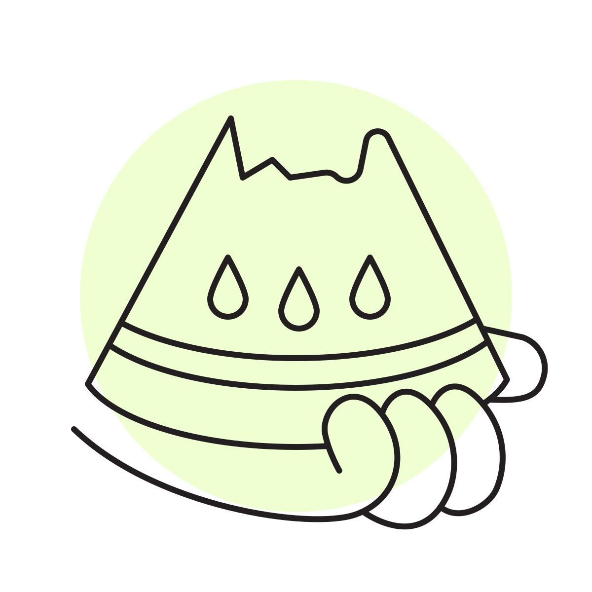 handsy style fatia de melancia icon