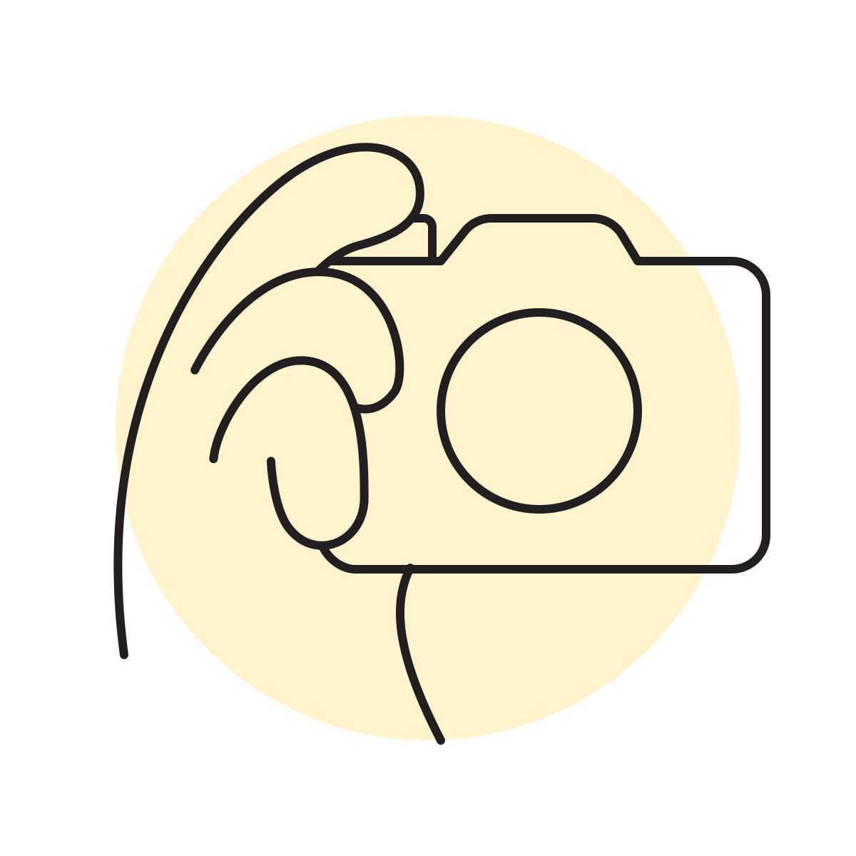 handsy style slr camera icon