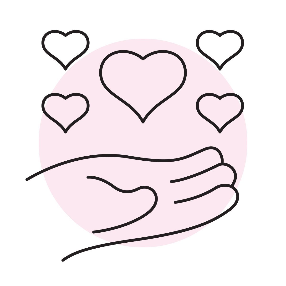 handsy style corações pequenos icon