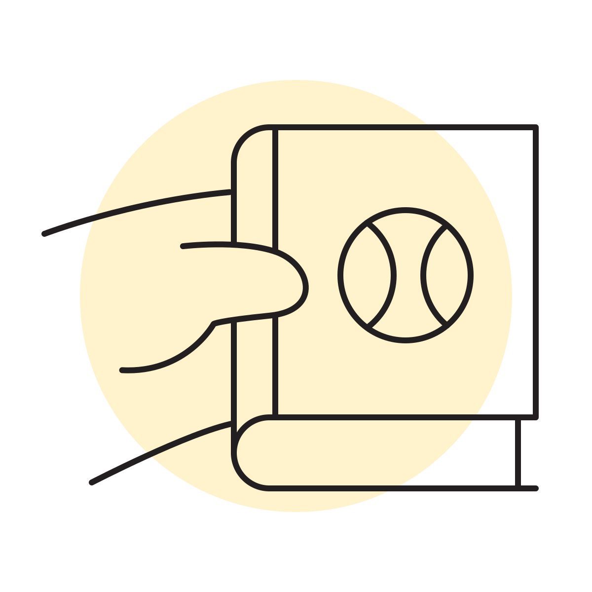 handsy style manuale di softball icon