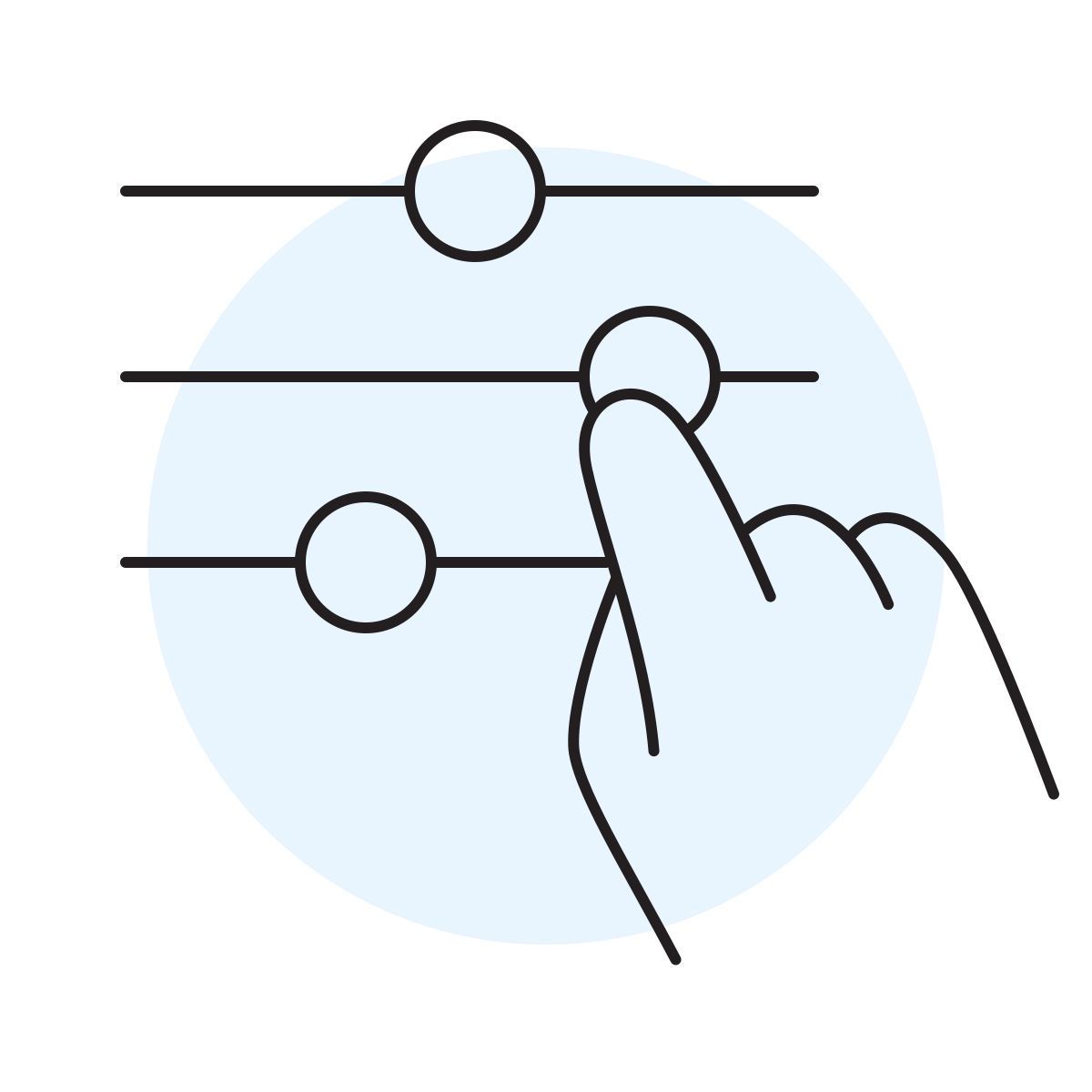 handsy style slider icon