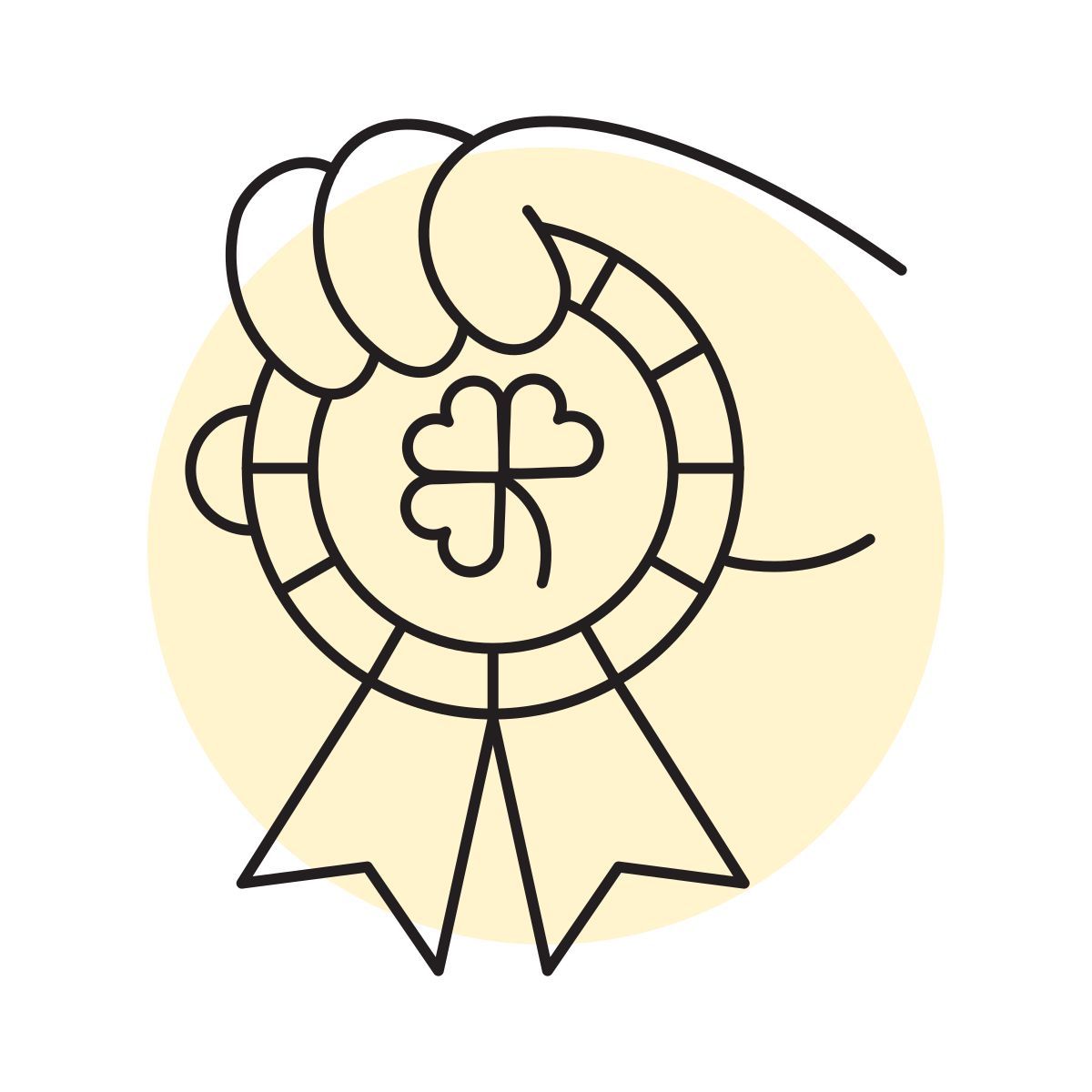 handsy style st patricks day icon