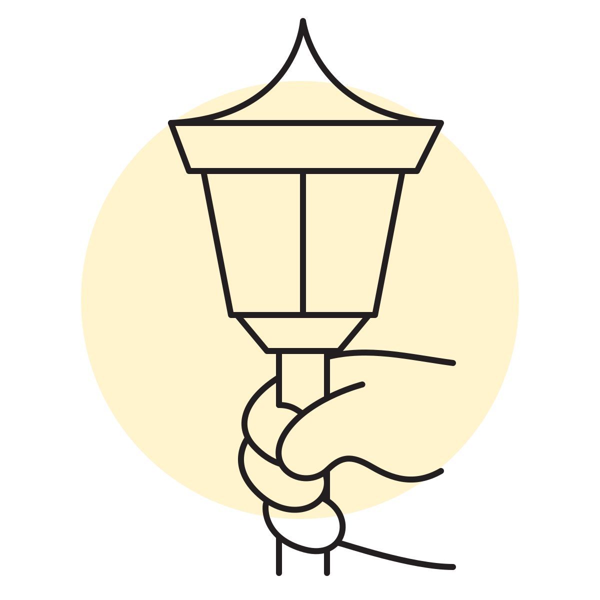handsy style street light icon