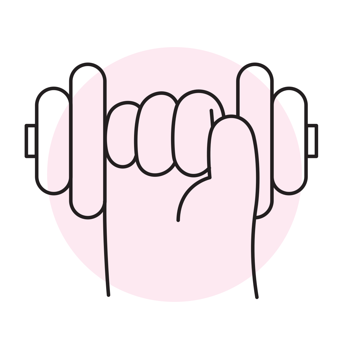 handsy style strength icon