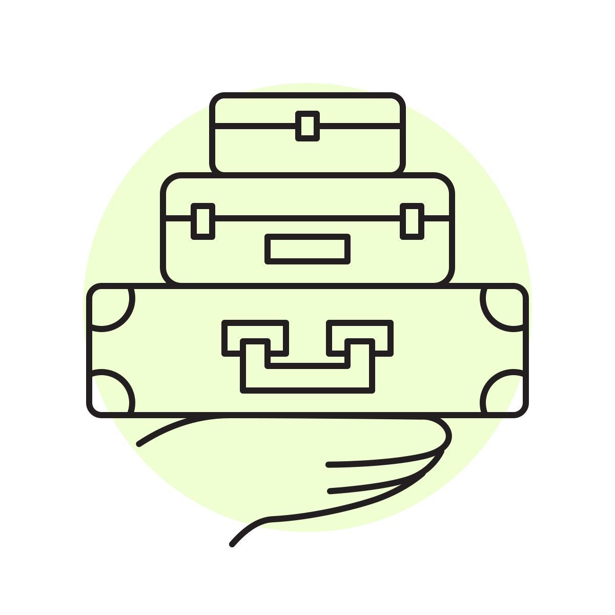 handsy style maletas icon
