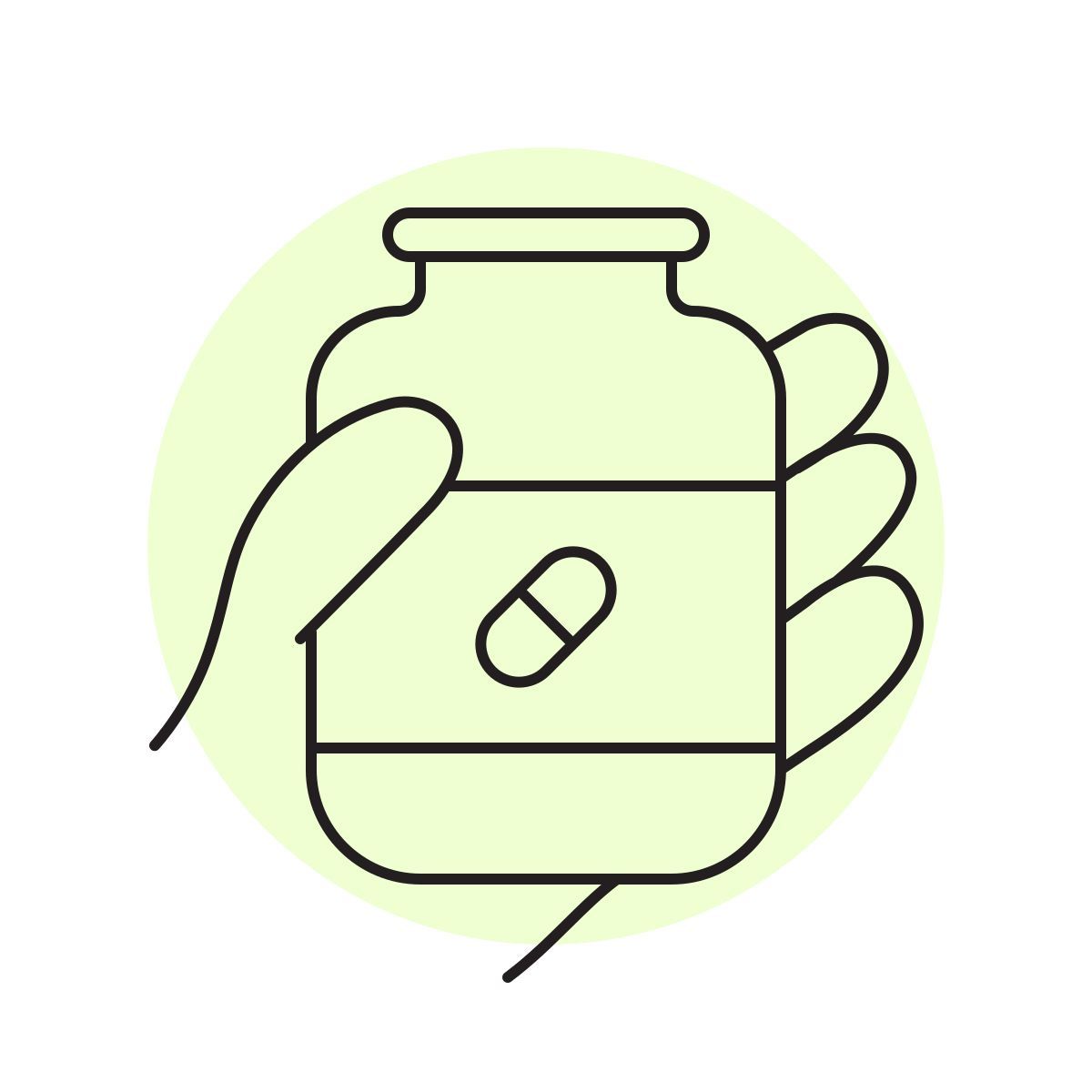 handsy style garrafa de suplemento icon