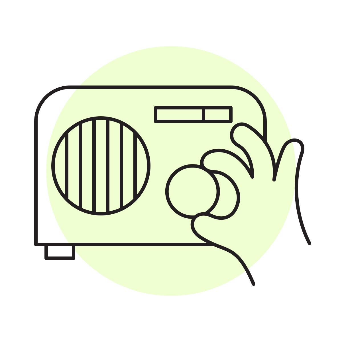handsy style tischradio icon