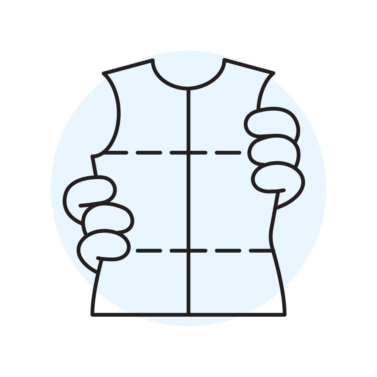 handsy Stil schneidermuster t shirt Icon