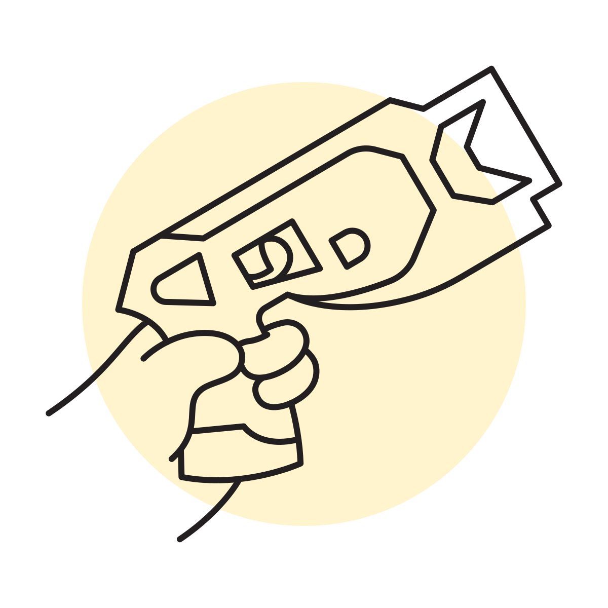 handsy style taser icon