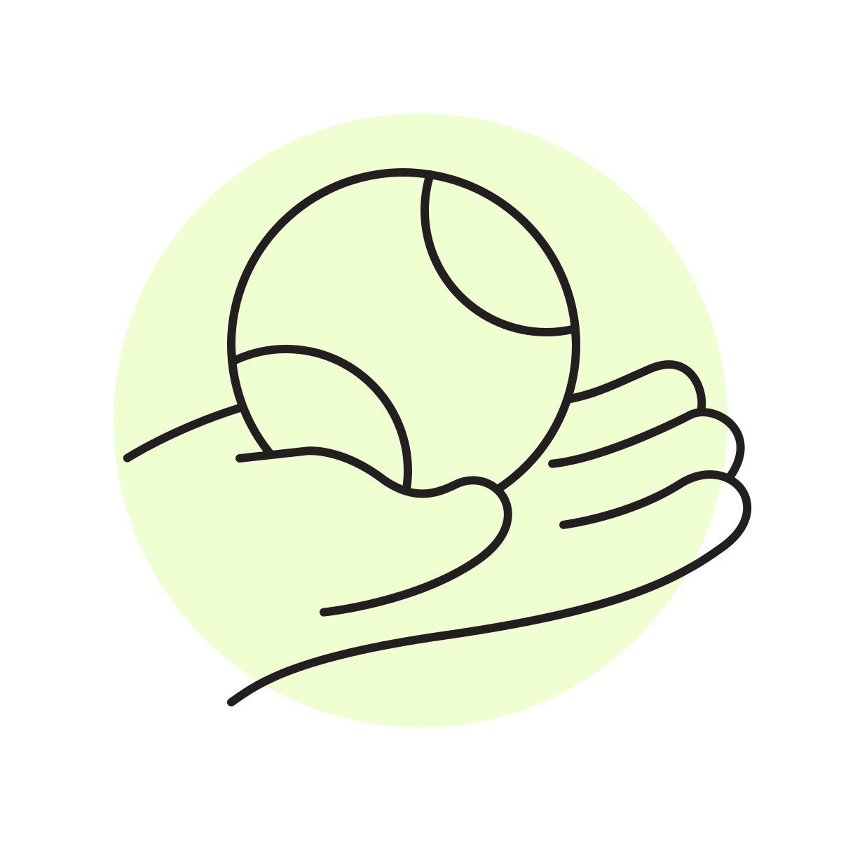 handsy style tennisball icon