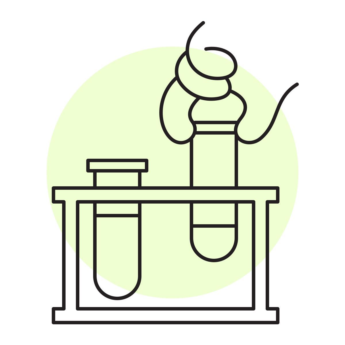 handsy style test tube rack icon