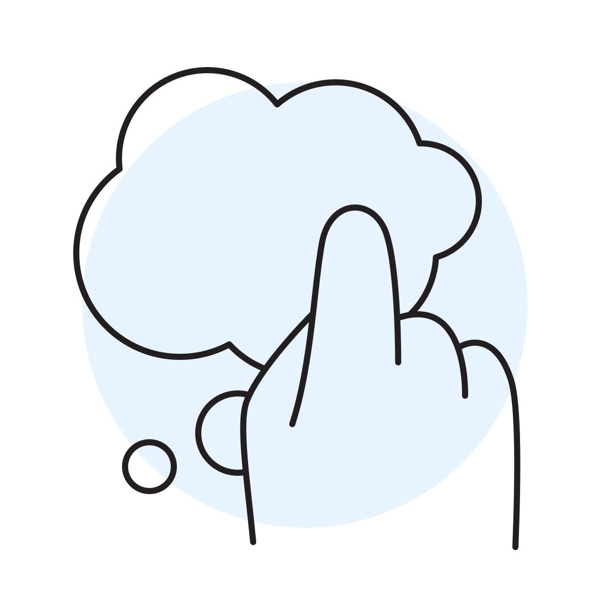 handsy style bolla pensierosa icon