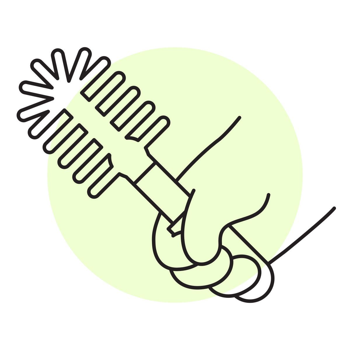 handsy style toilet brush icon