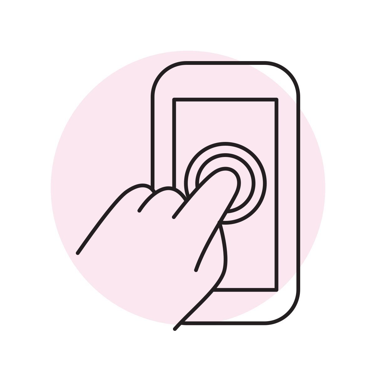 handsy style touchscreen icon