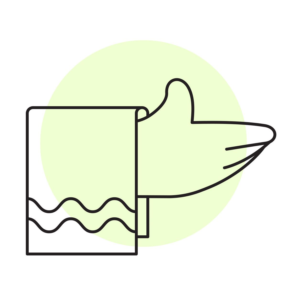 handsy style towel icon