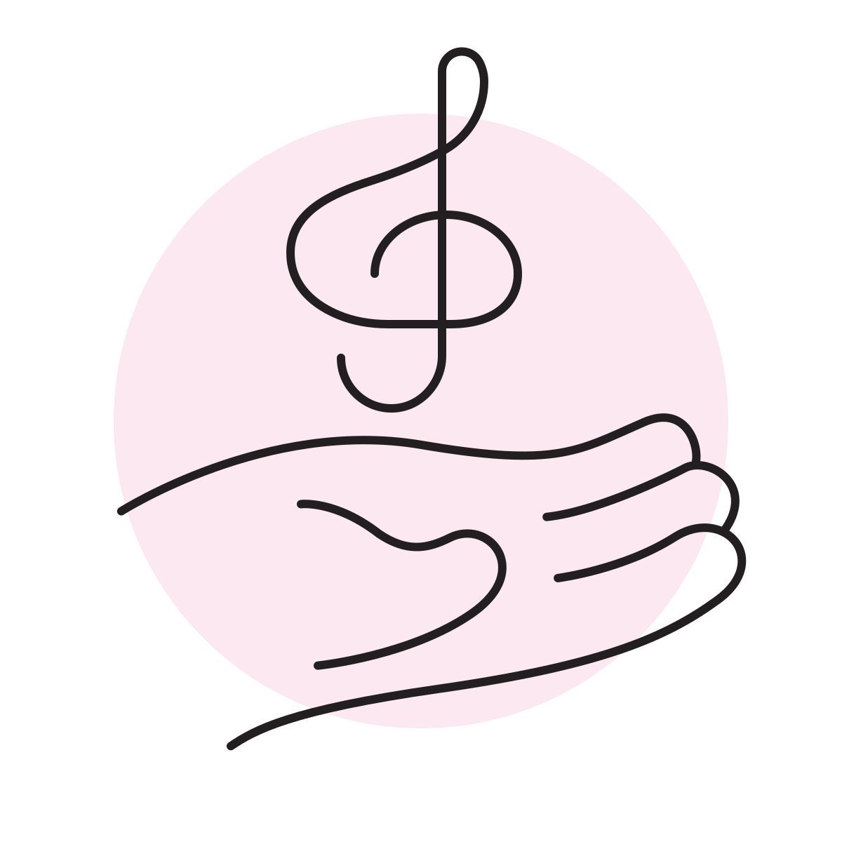 handsy style clé de sol icon