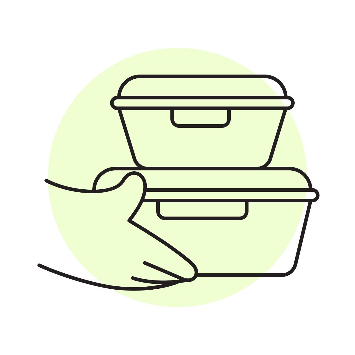 handsy style tupperware icon