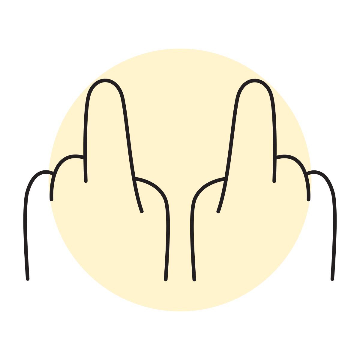 handsy style two hands icon