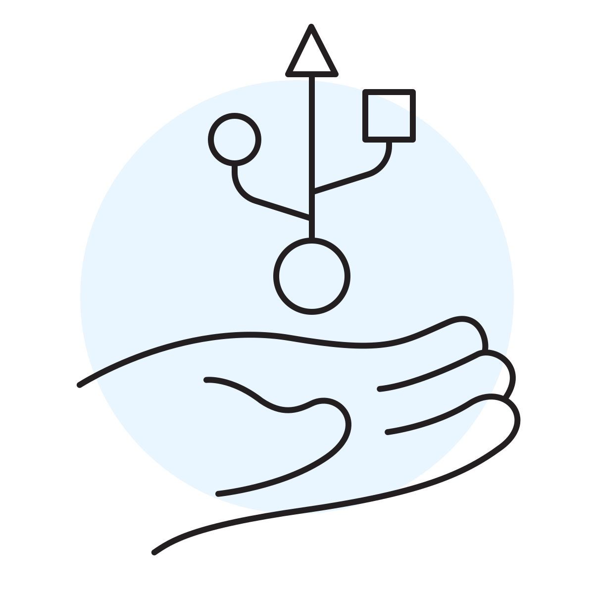 handsy style usb连接器 icon