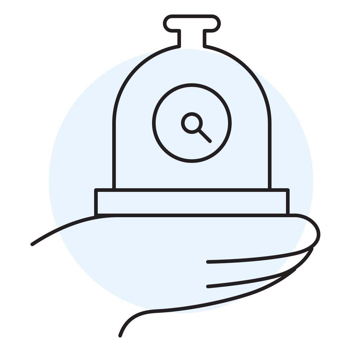handsy style vacuum bell jar icon
