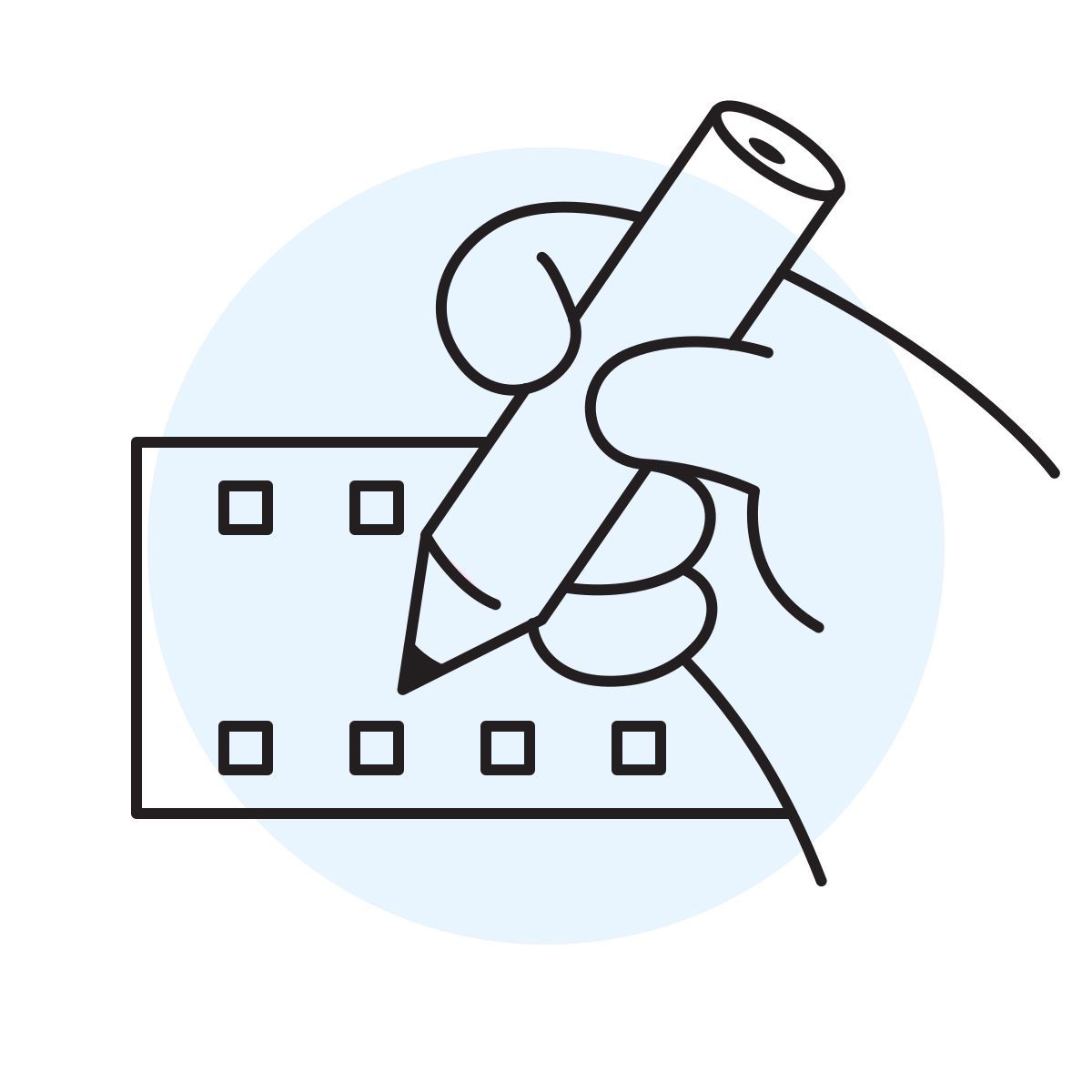 handsy style editing video icon
