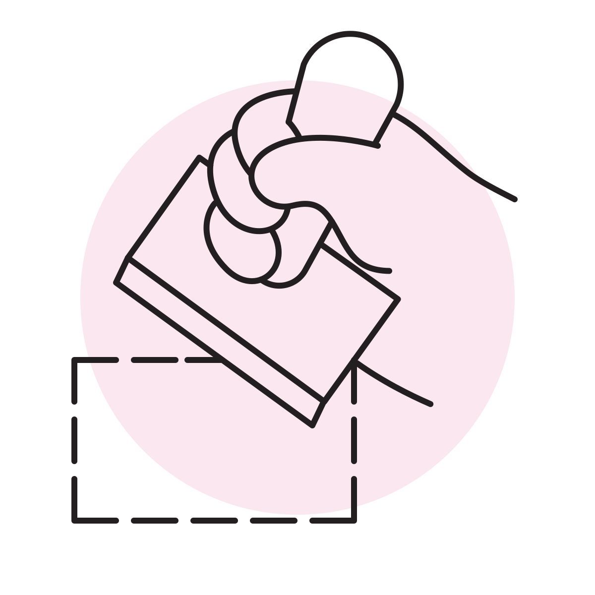 handsy style carimbo de visto icon