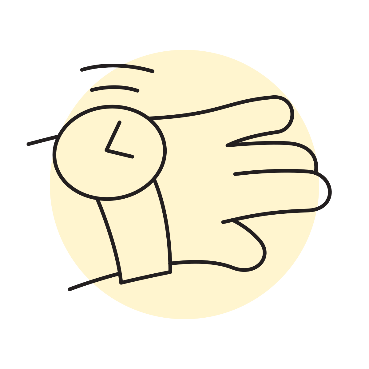 handsy style watches front view icon