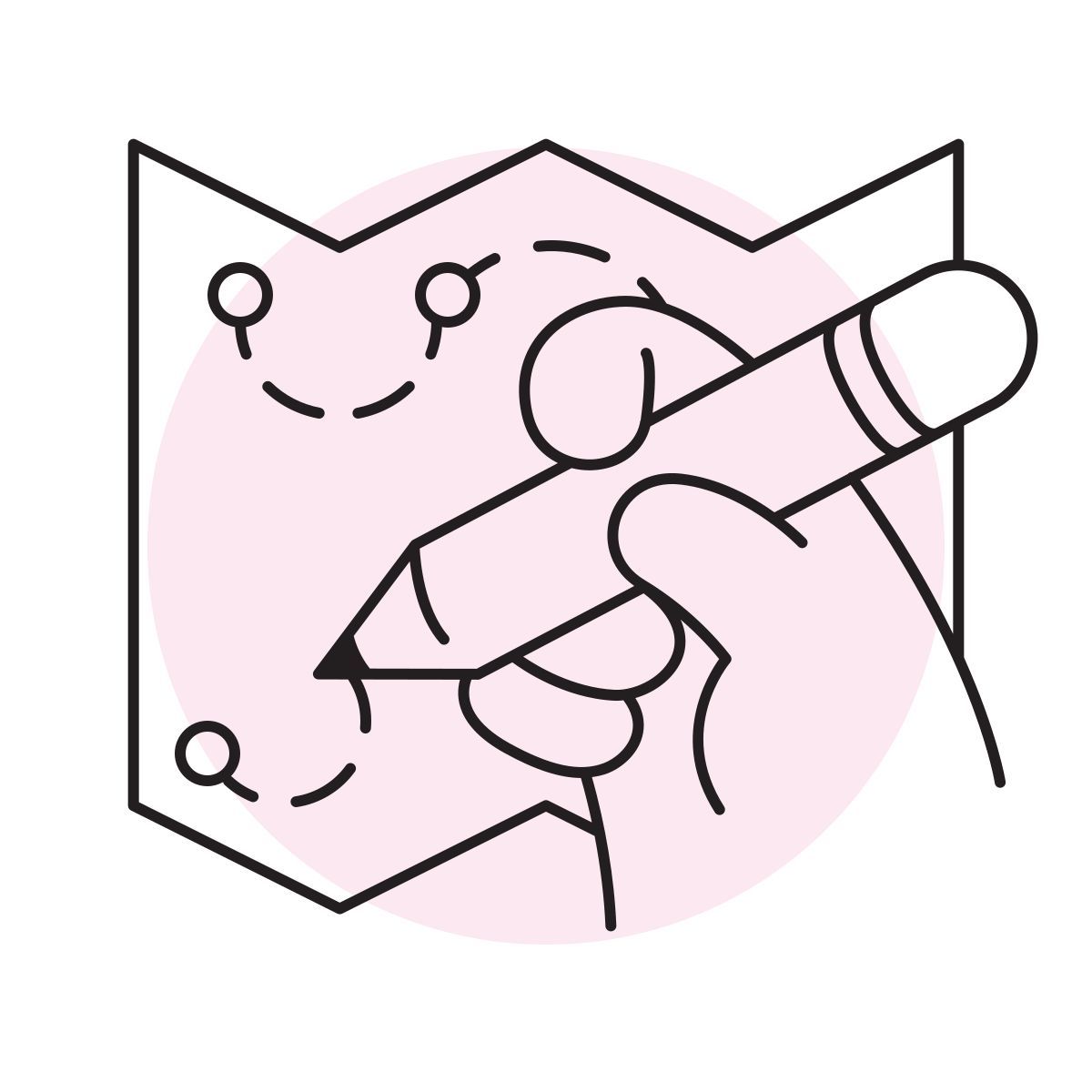 handsy style mapa de localização icon