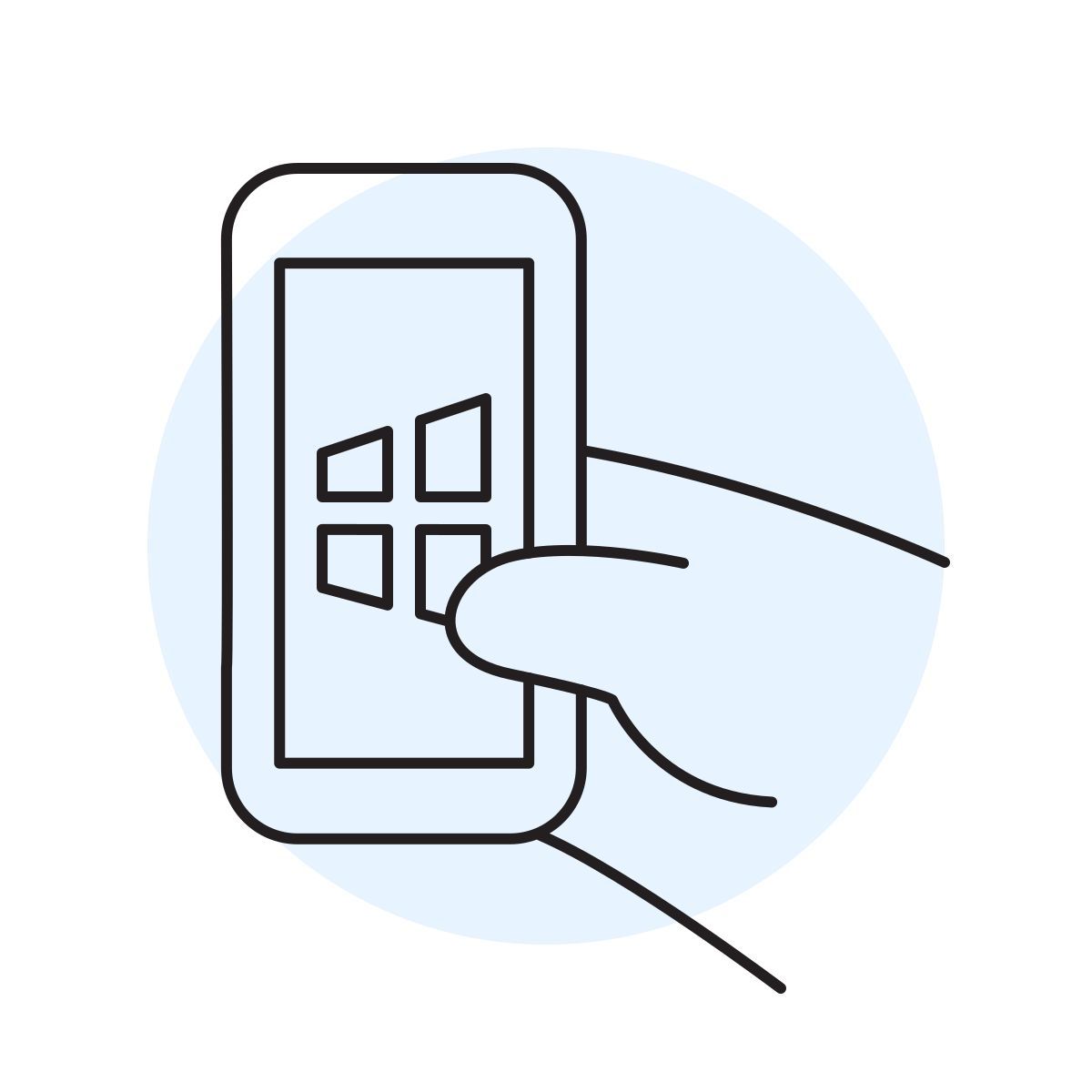 handsy style windows mobil icon