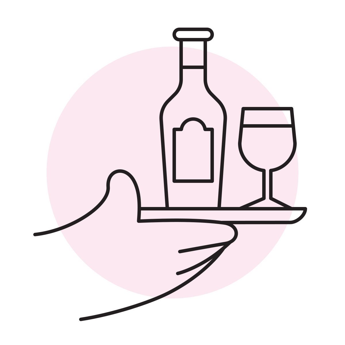 handsy style vinho e taça icon