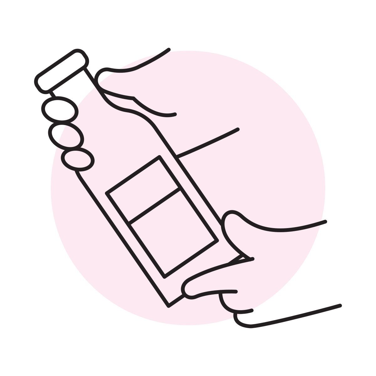 handsy style weinflasche icon