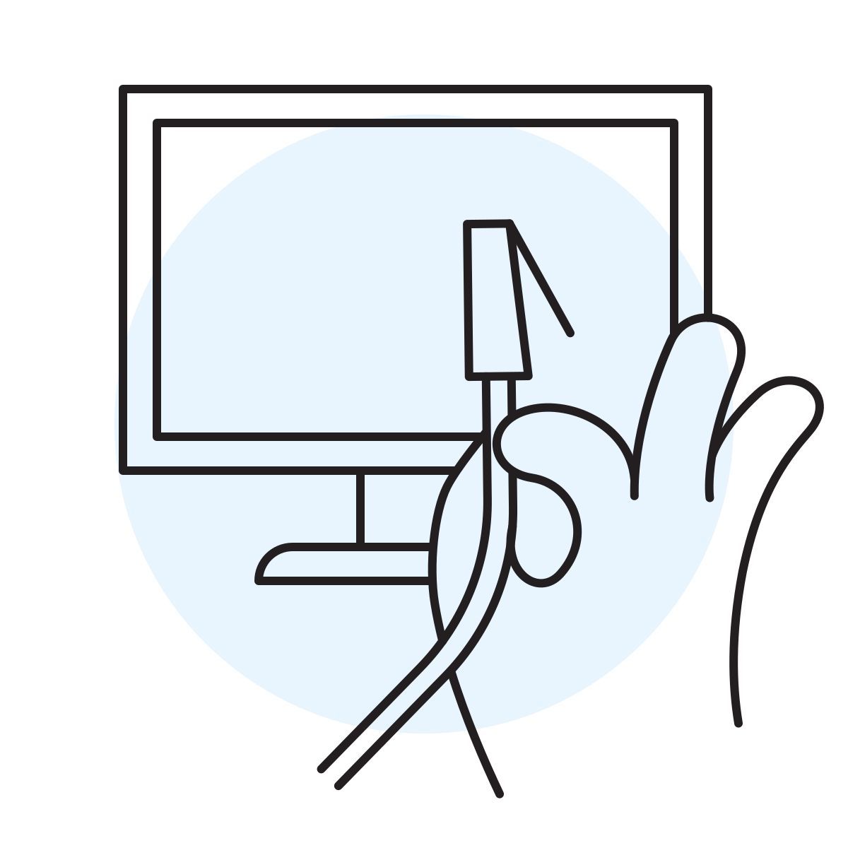 handsy style conexión de red por cable icon