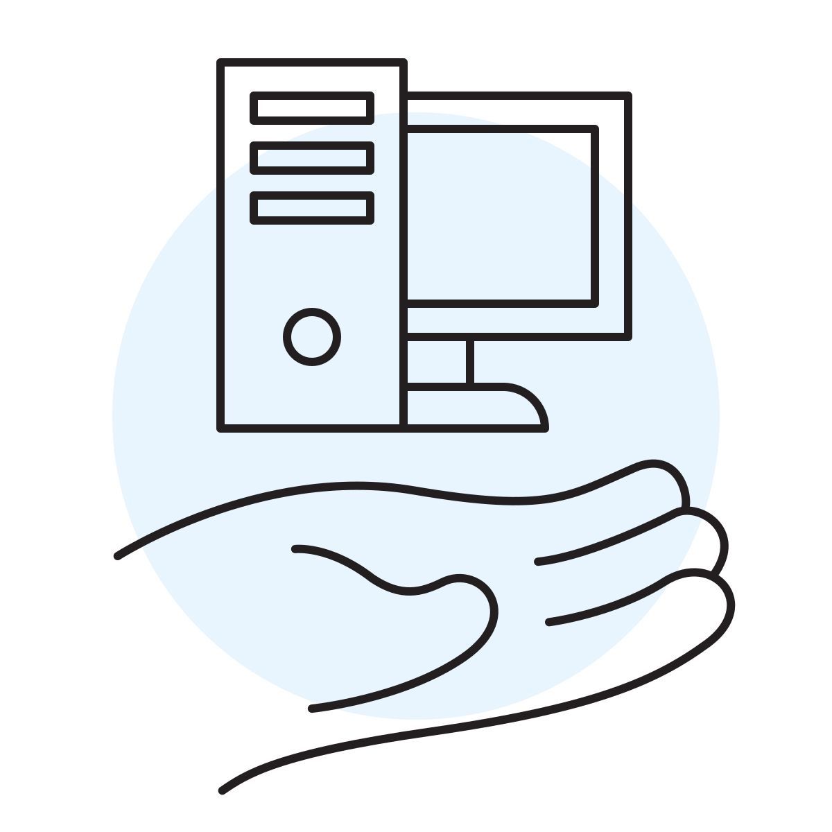 handsy style workstation icon