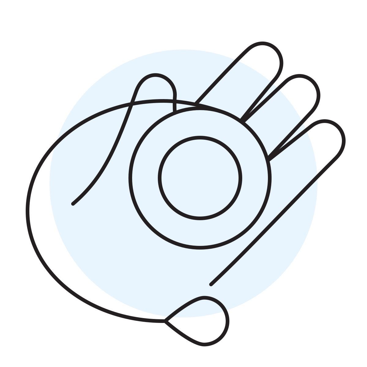handsy style yo yo juguete icon