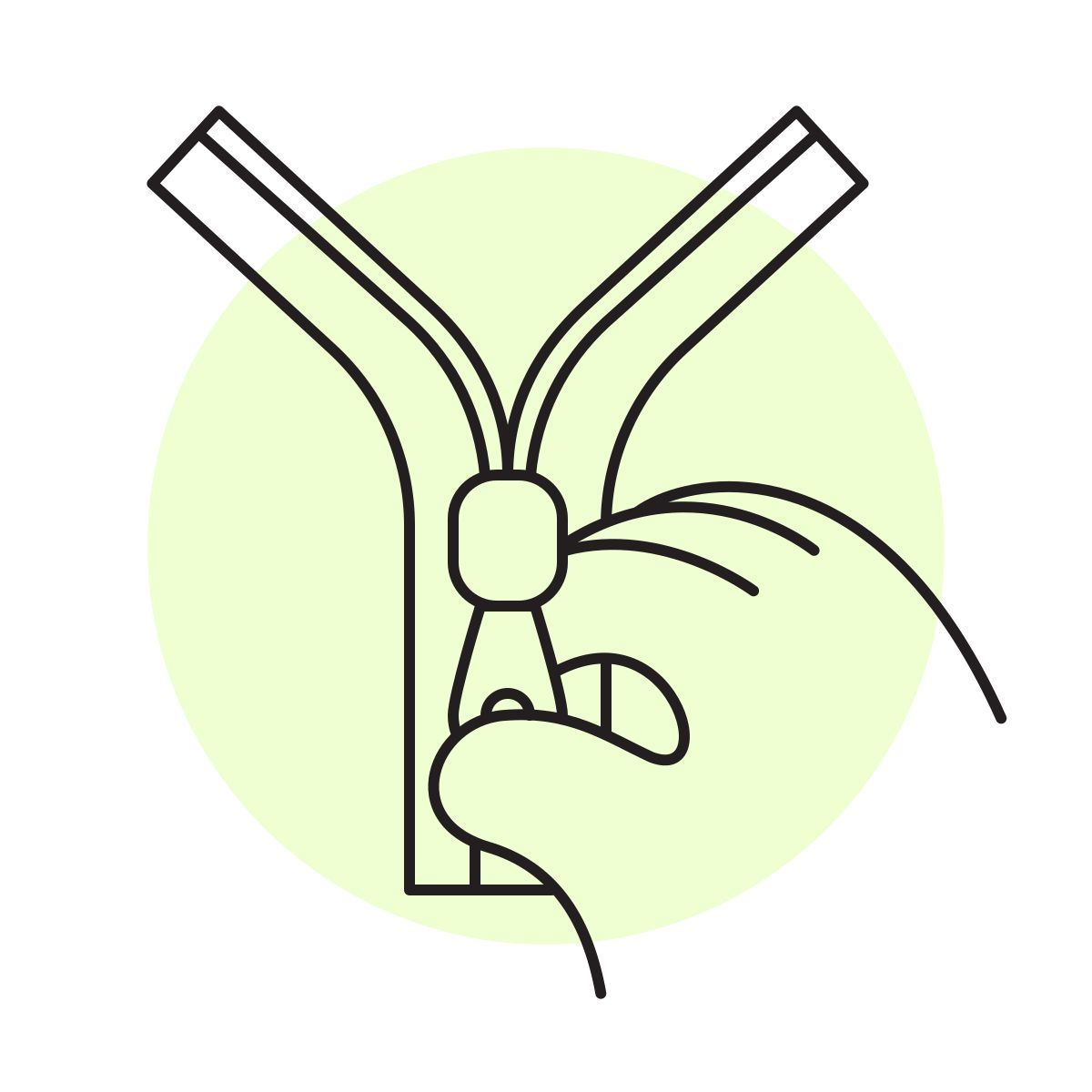 handsy style cremallera icon
