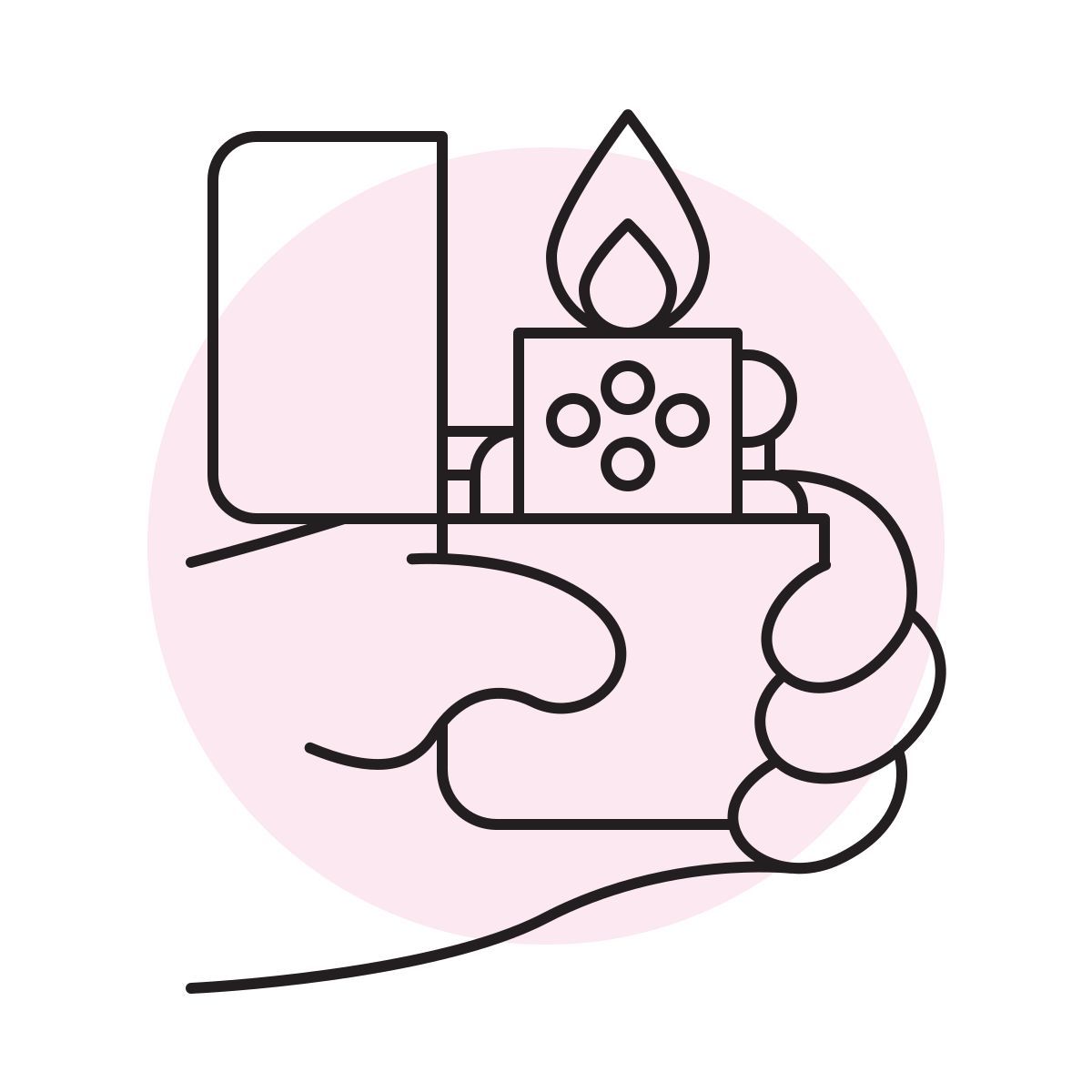 handsy style zippo feuerzeug icon